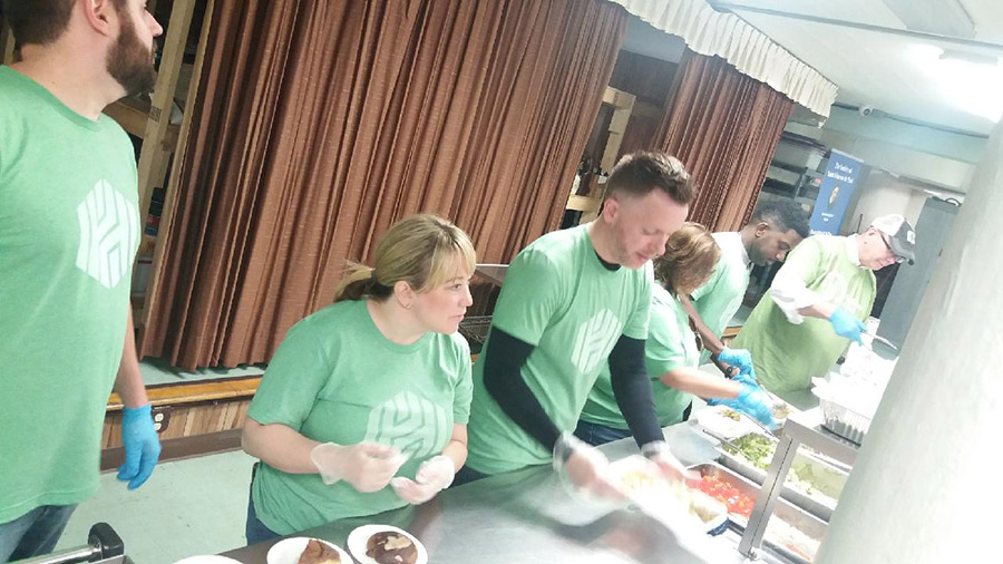 Huntington Bank Corporate Meal Sponsor at SVdP in Youngstown, Ohio